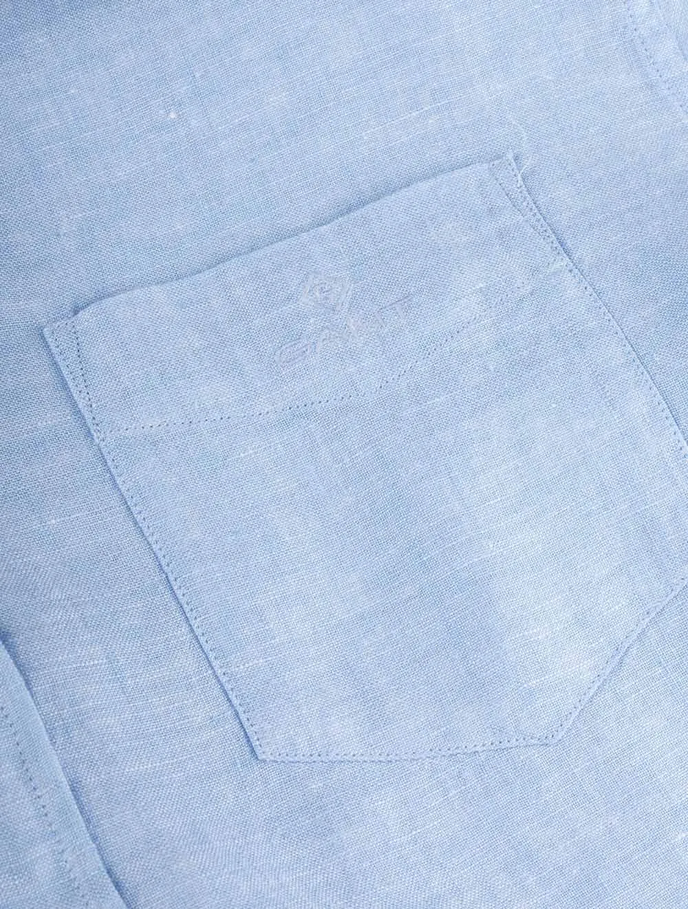 Regular Linen Shirt Button-down Capri Blue