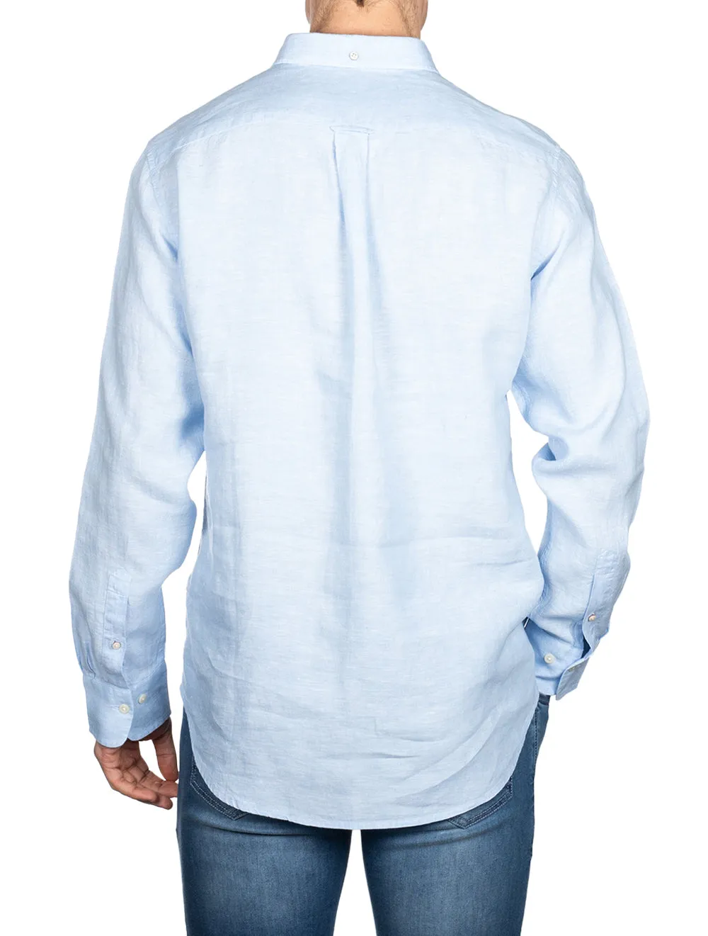 Regular Linen Shirt Button-down Capri Blue