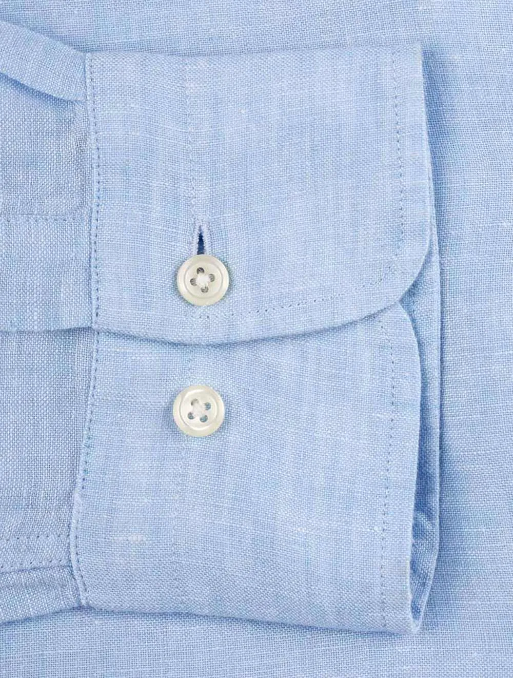 Regular Linen Shirt Button-down Capri Blue