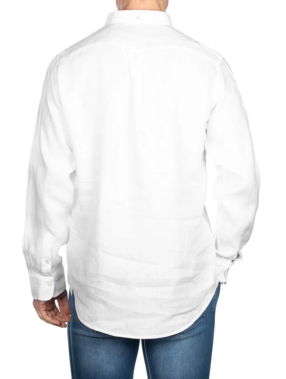 Regular Linen Shirt Button-down White