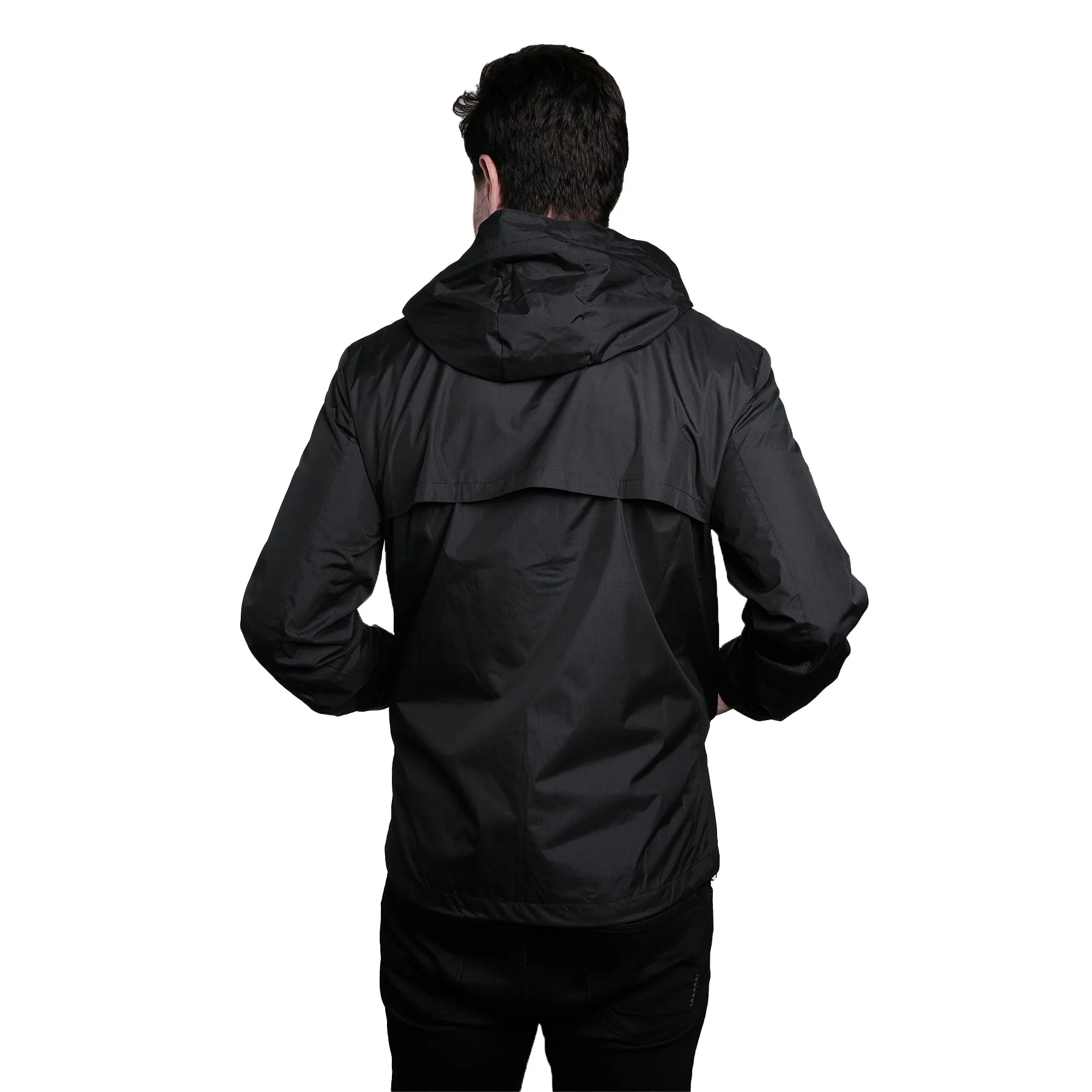 Revolver Black Men's Rain Jacket