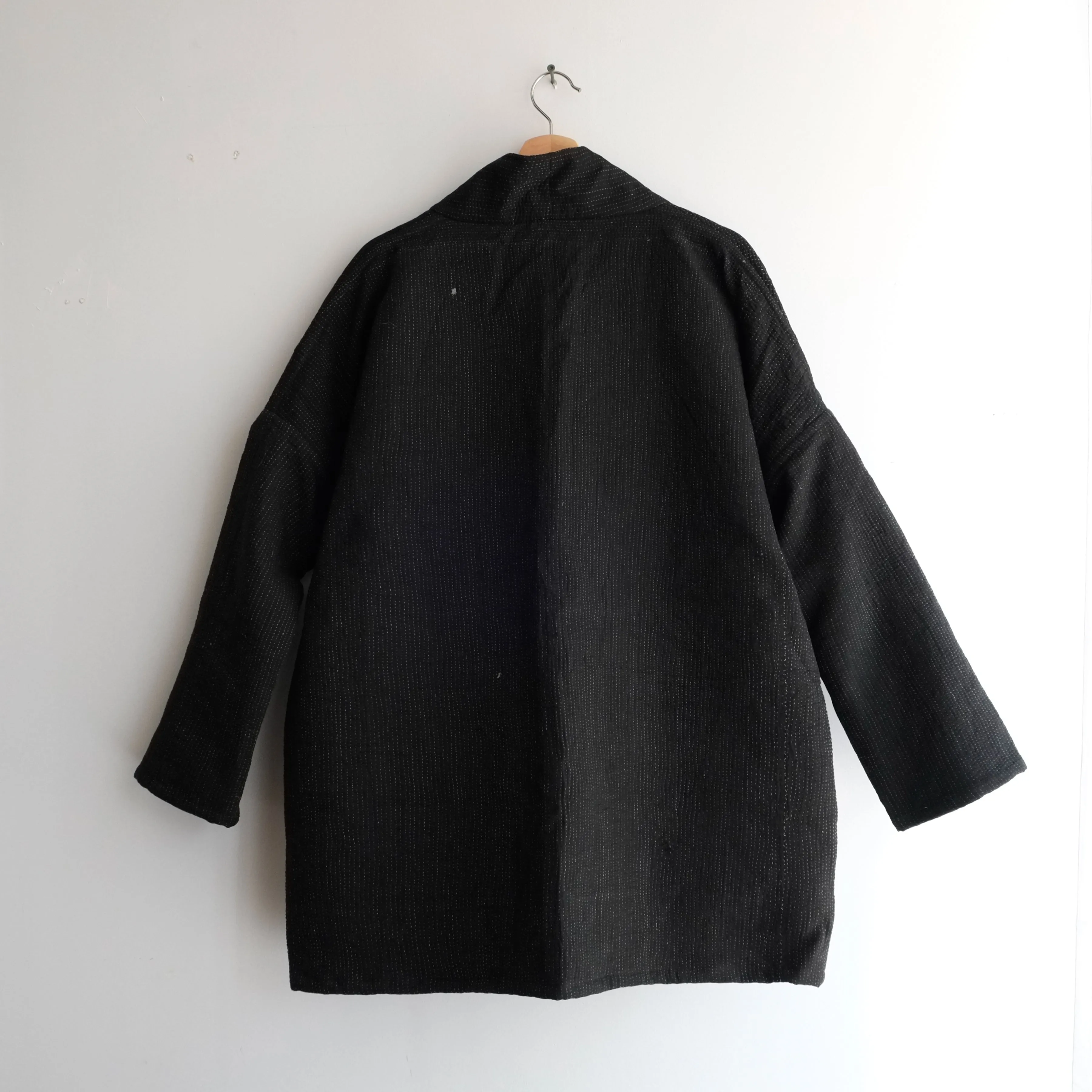 S Black with White Stitching Anoushka Jacket LL085