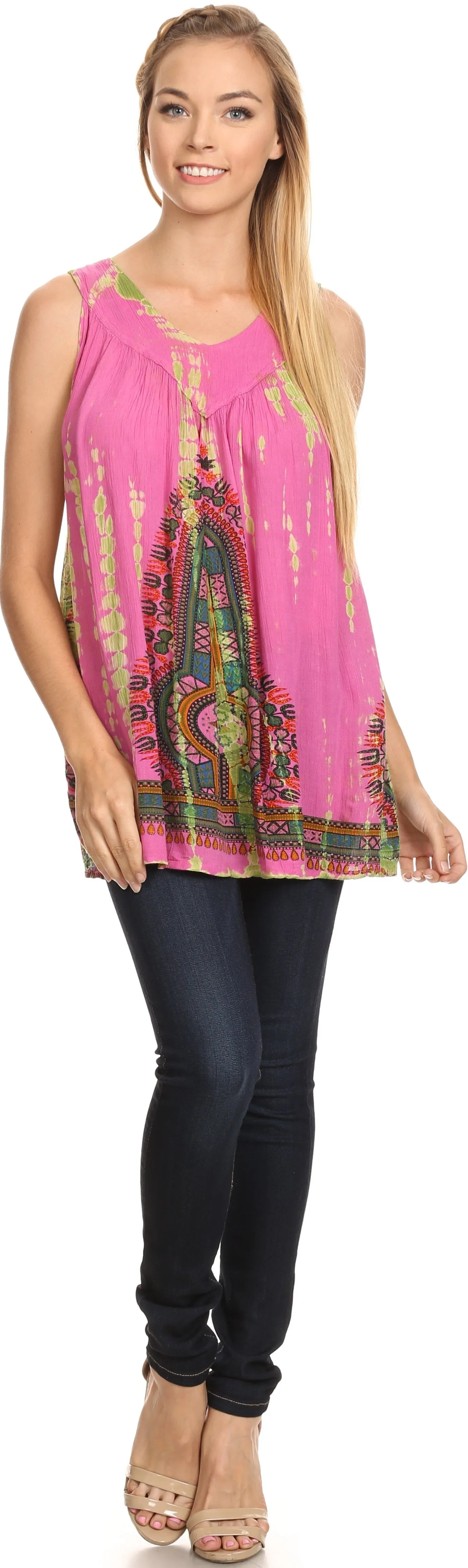 Sakkas Bohemian Spirit Relaxed Fit Blouse