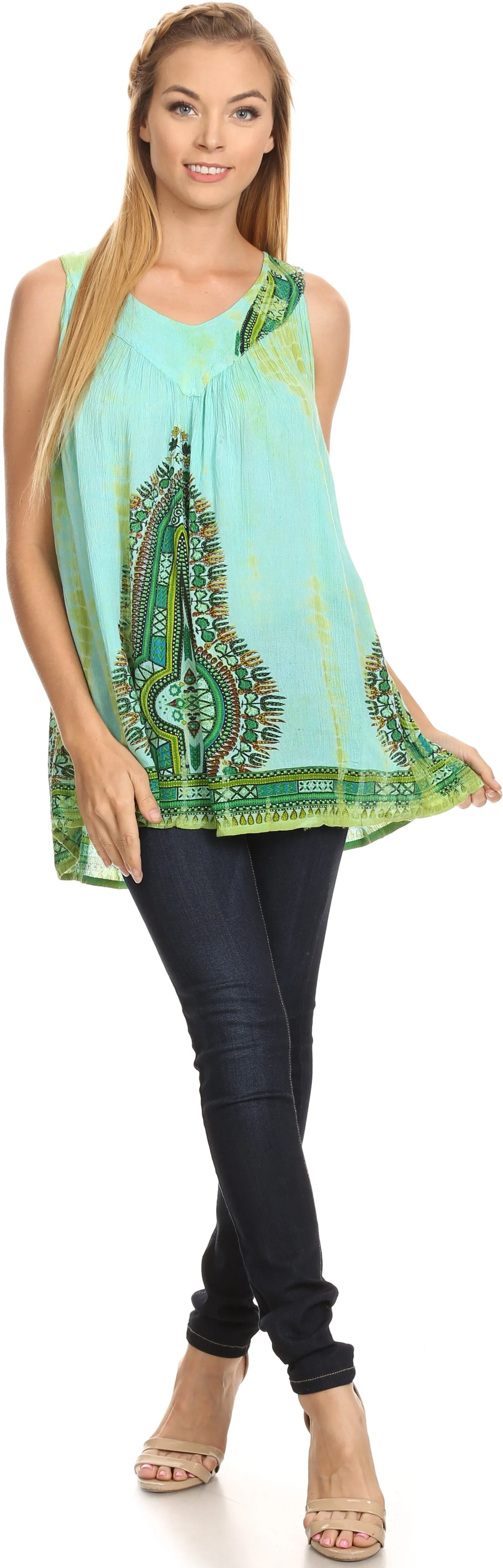 Sakkas Bohemian Spirit Relaxed Fit Blouse