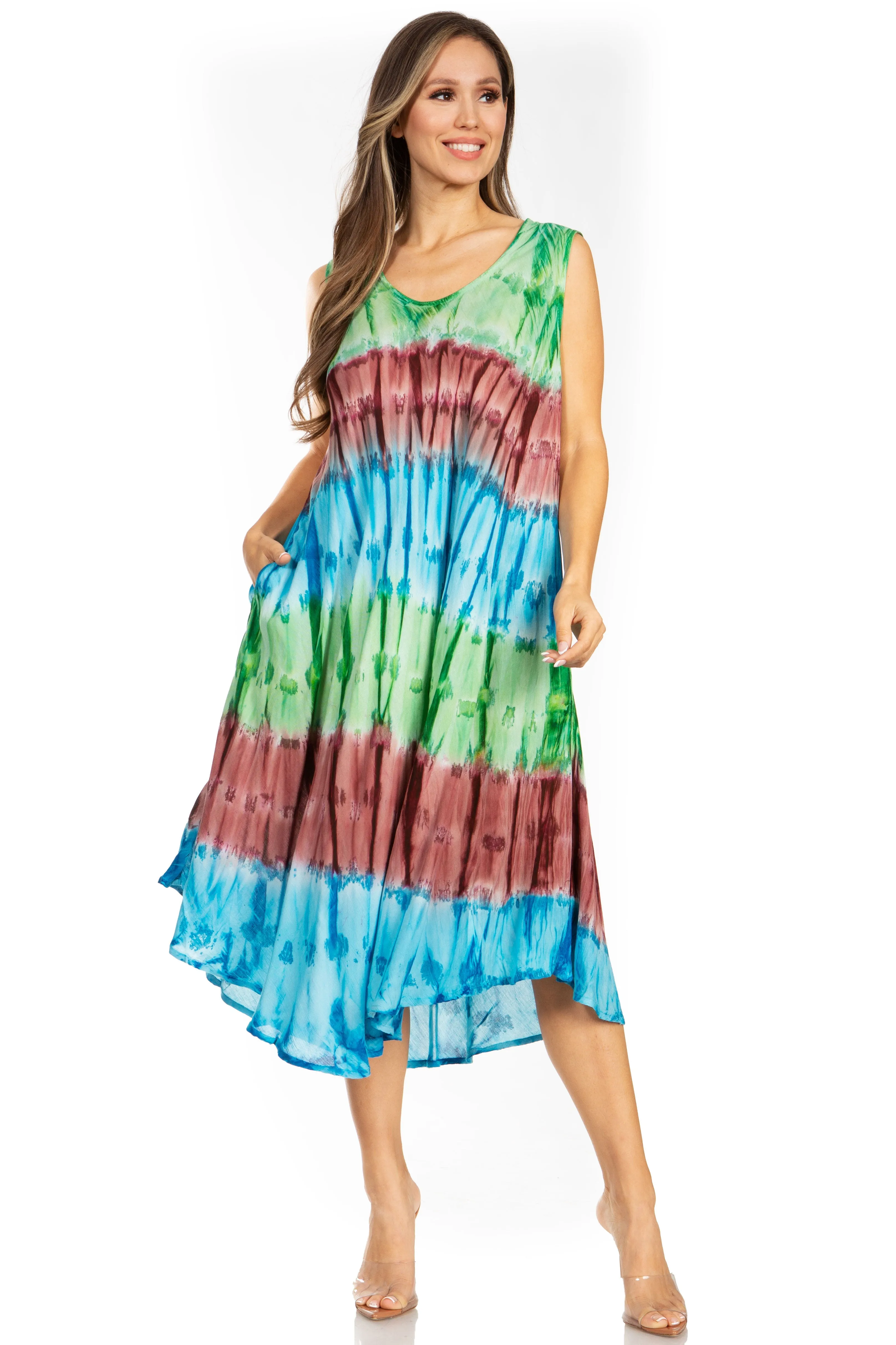 Sakkas Desert Sun Caftan Dress / Cover Up