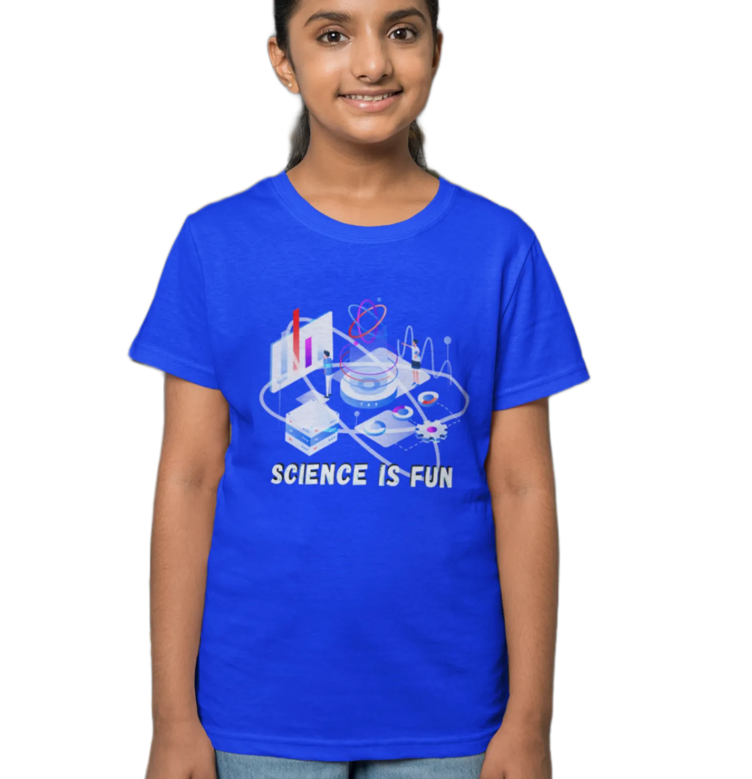 Science is Fun T Shirt for Girls D32