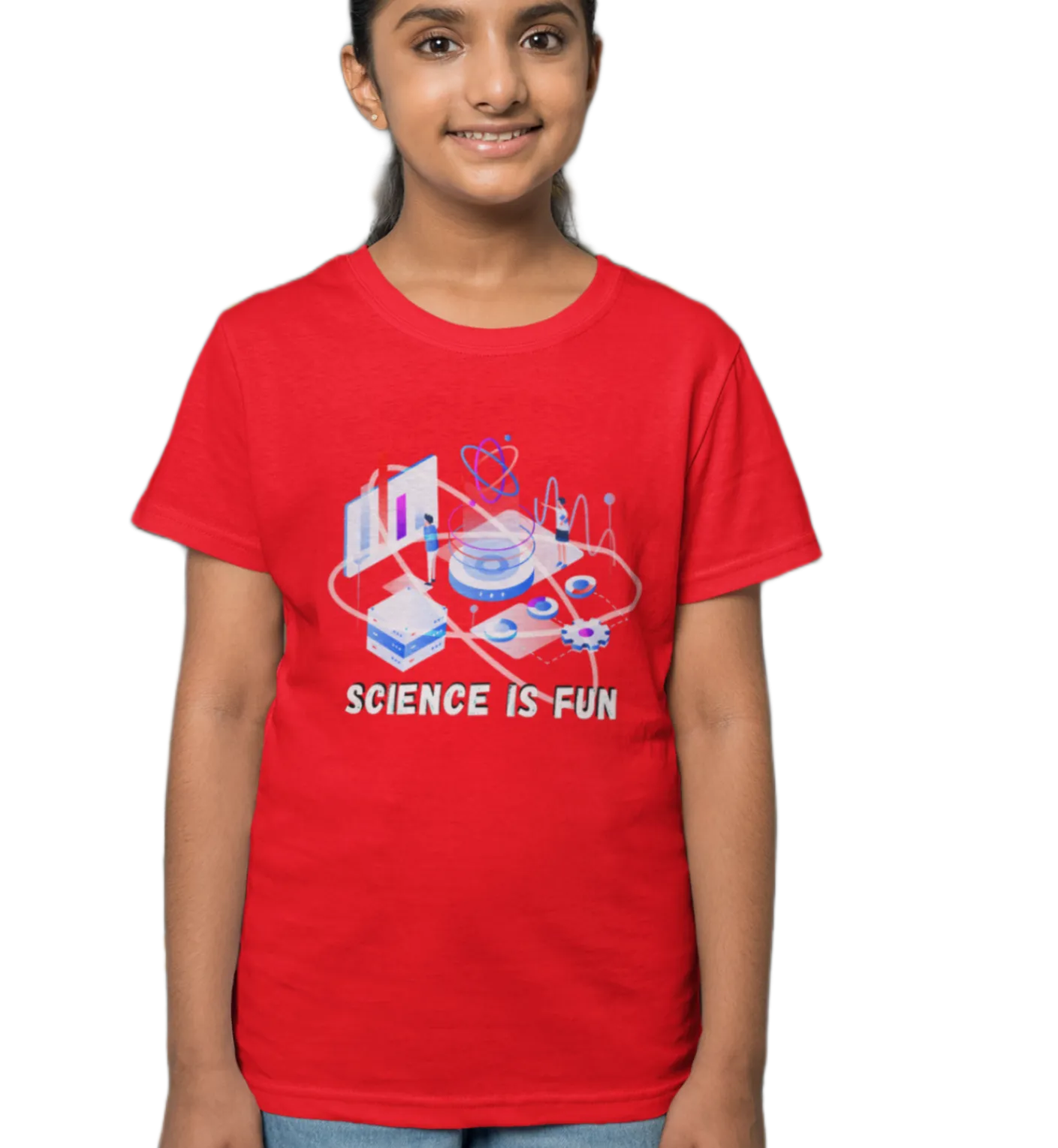 Science is Fun T Shirt for Girls D32