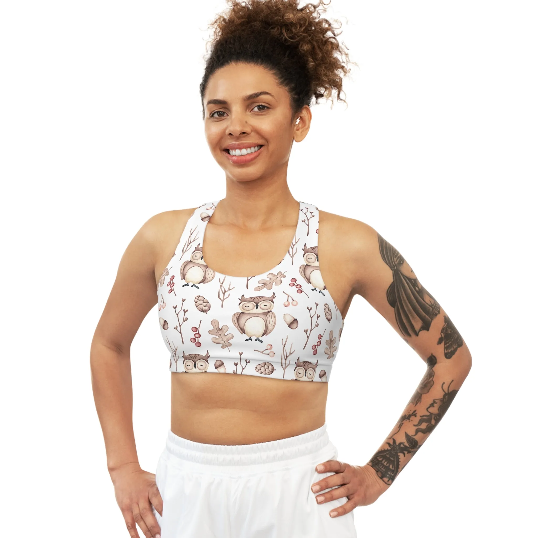 Seamless Sports Bra, Owl