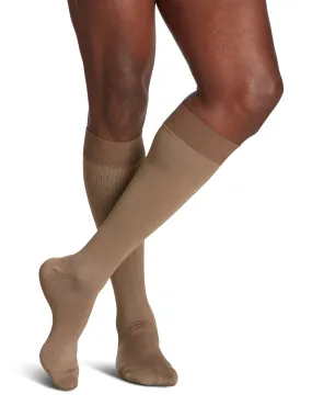 Sigvaris Style Microfiber (Formerly 820 Midtown Microfiber) Men's Knee High w/ Silicone 30-40mmHg-Closed Toe