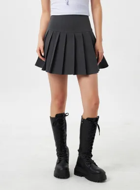 Simple Pleated Mini Skirt CY309