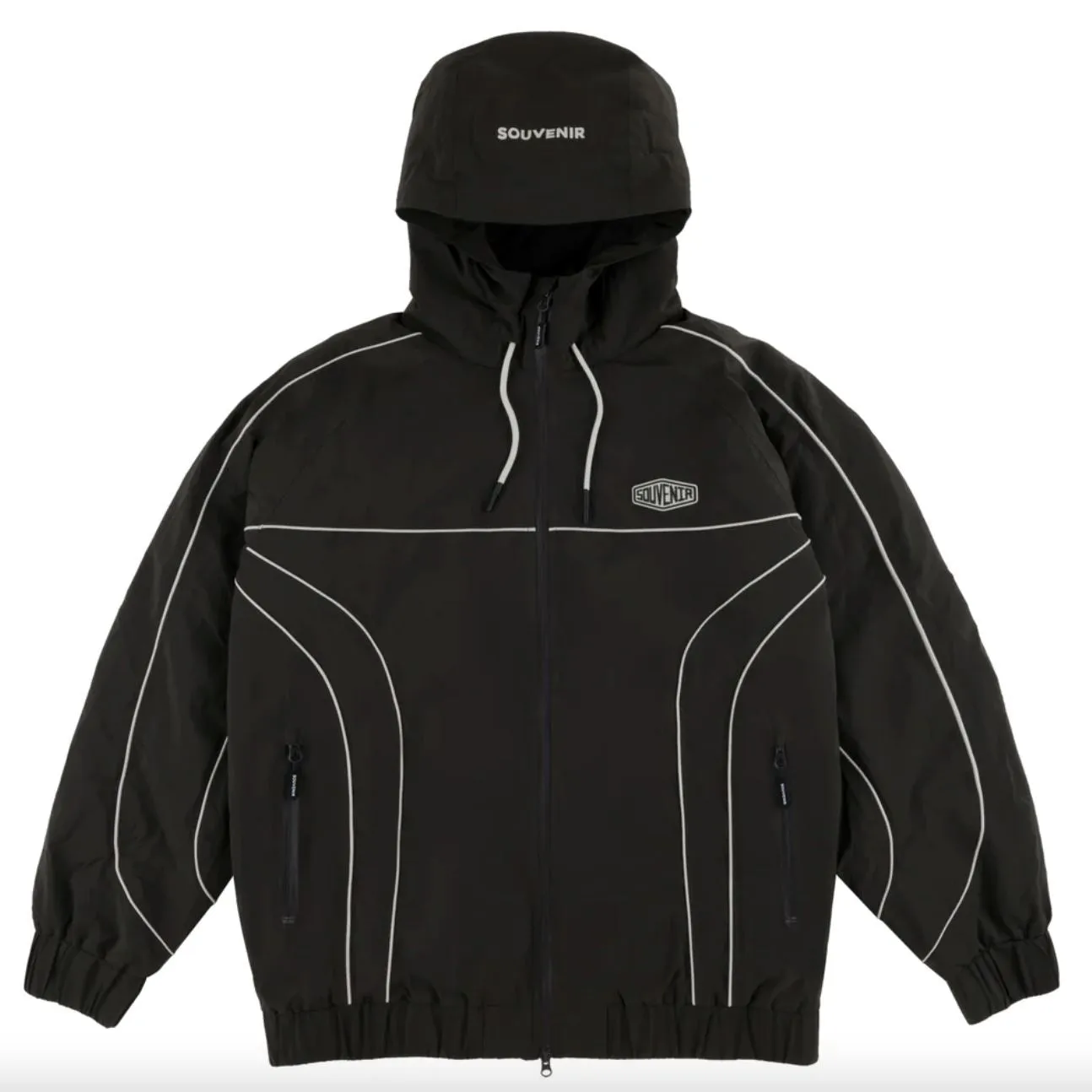 Souvenir Insulated Track Jacket - Vintage Black