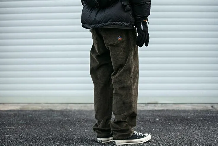 Straight Leg Corduroy Trousers