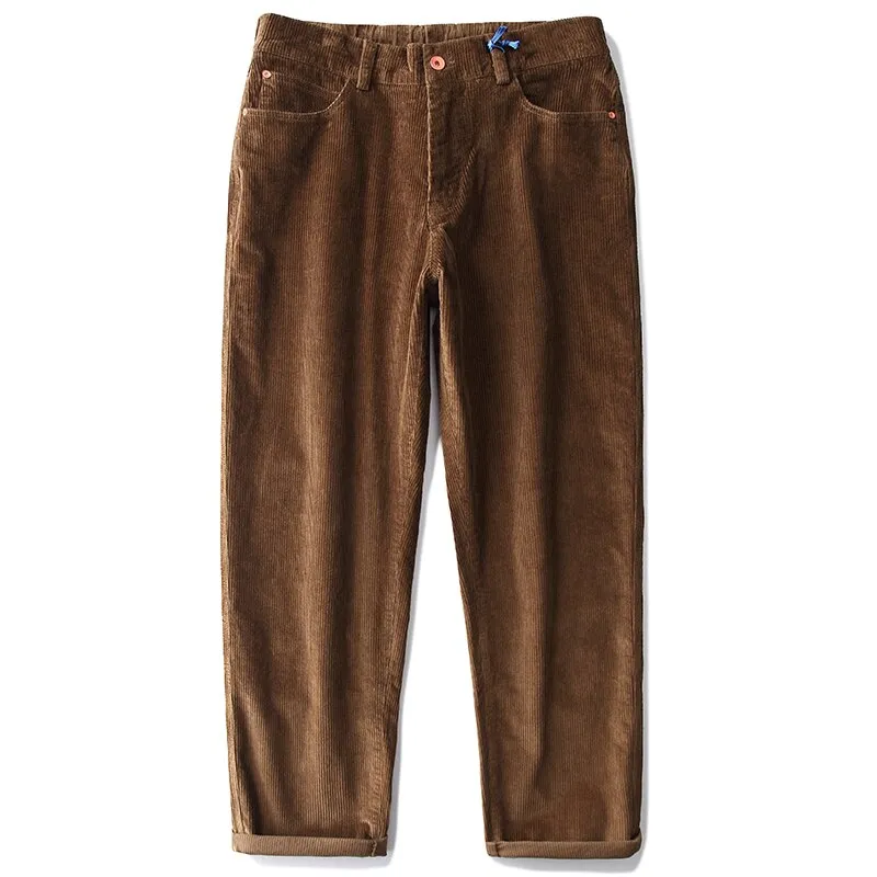 Straight Leg Corduroy Trousers