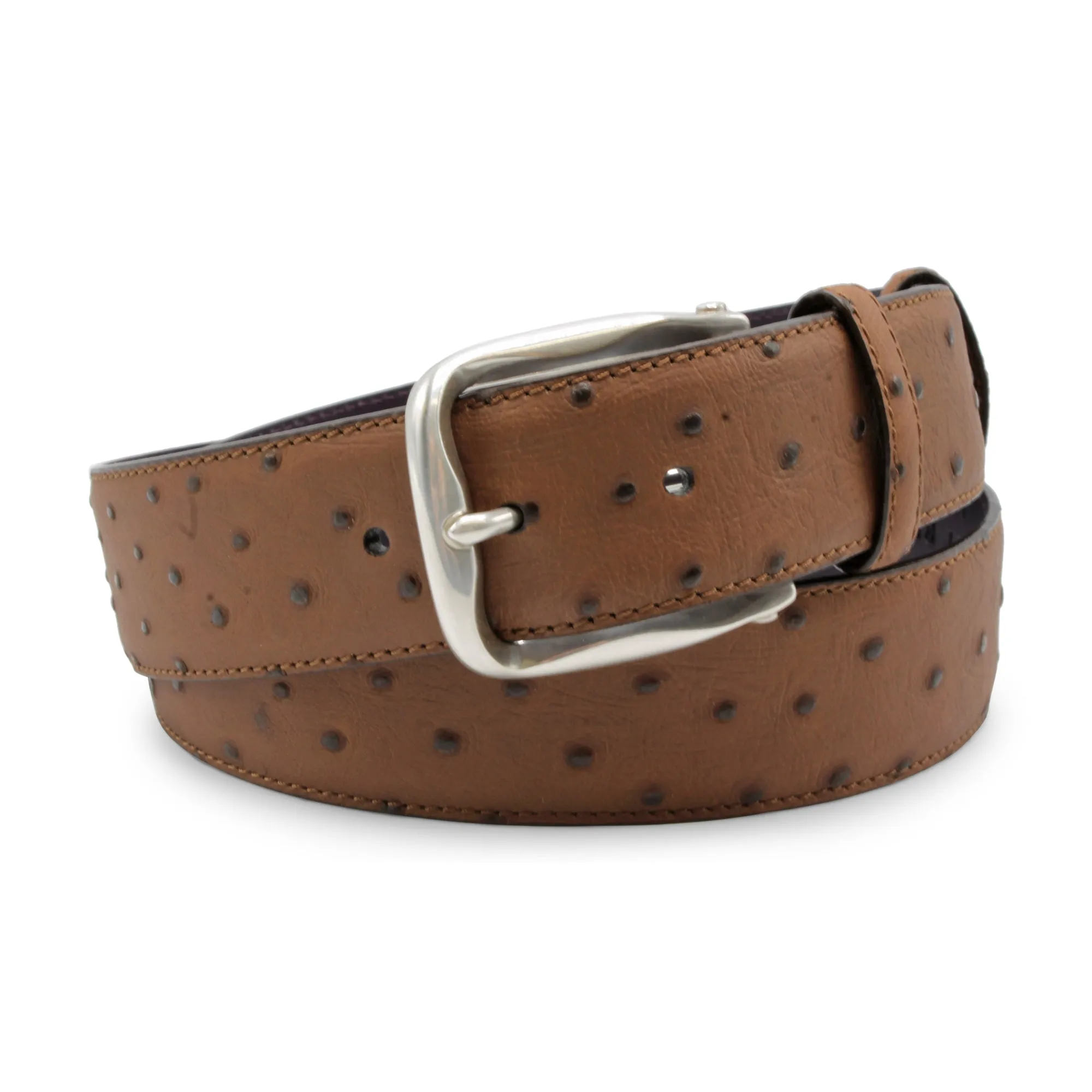 Tan Mock Ostrich Quill Belt