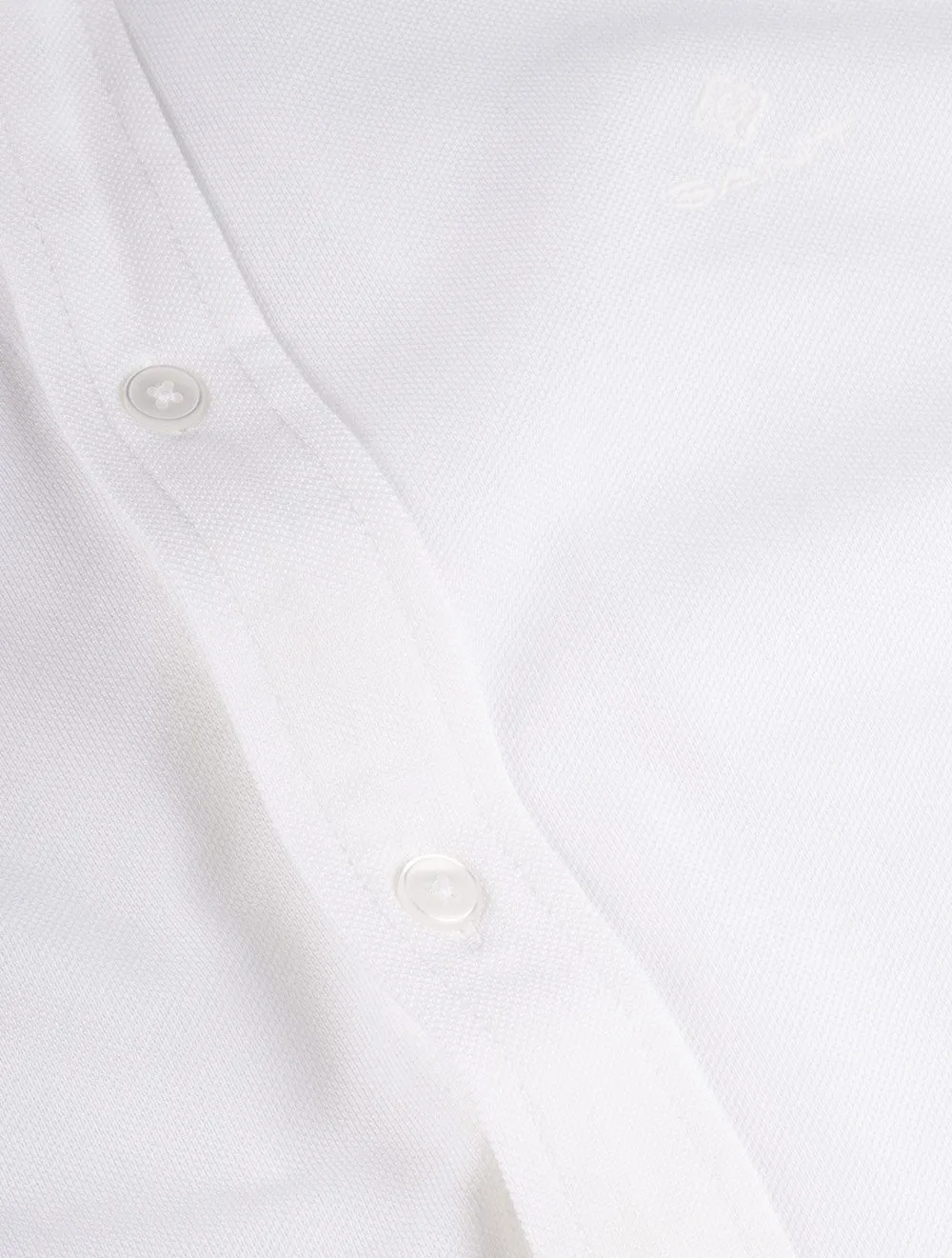 Tech Prep Regular Pique Button-down White