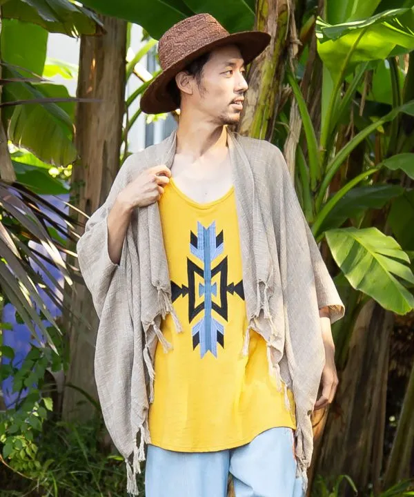 Thai Cotton Unisex Fringe KIMONO Jacket