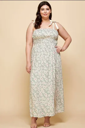 The Seraphina Maxi Dress - Sage - PLUS