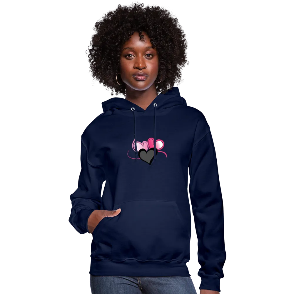 Three Heart Cord Women's Hoodie - Ships from The US