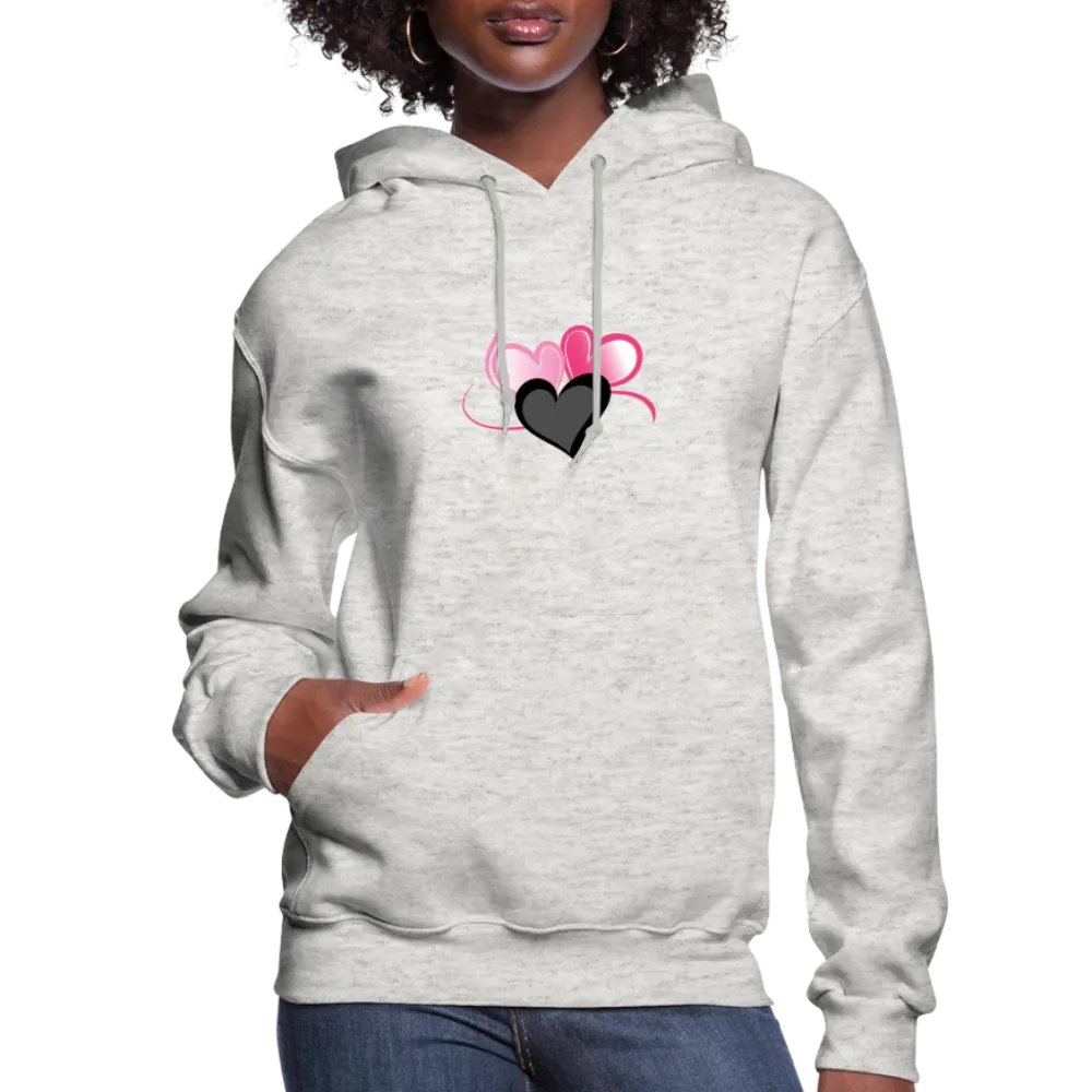 Three Heart Cord Women's Hoodie - Ships from The US