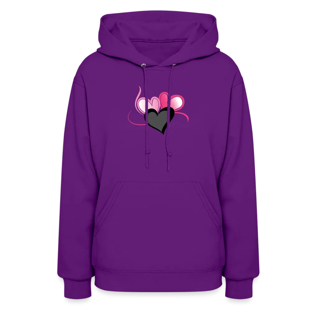 Three Heart Cord Women's Hoodie - Ships from The US