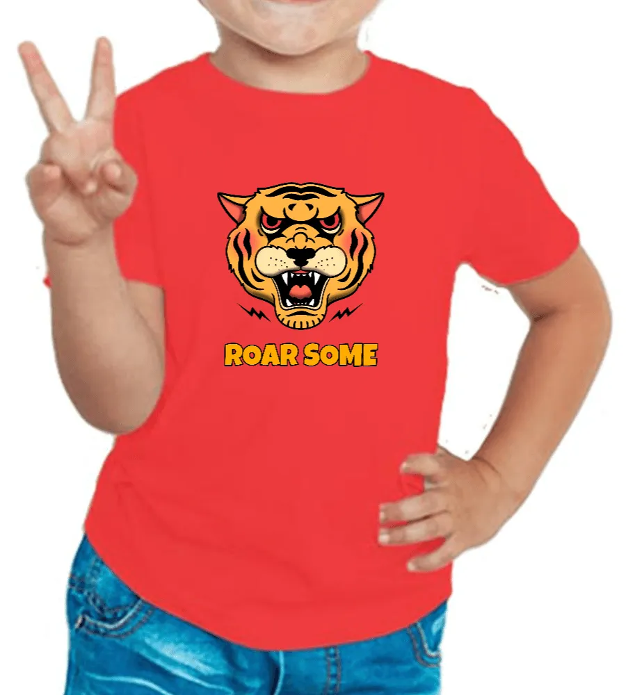 Tiger Face T Shirt for Boys D35