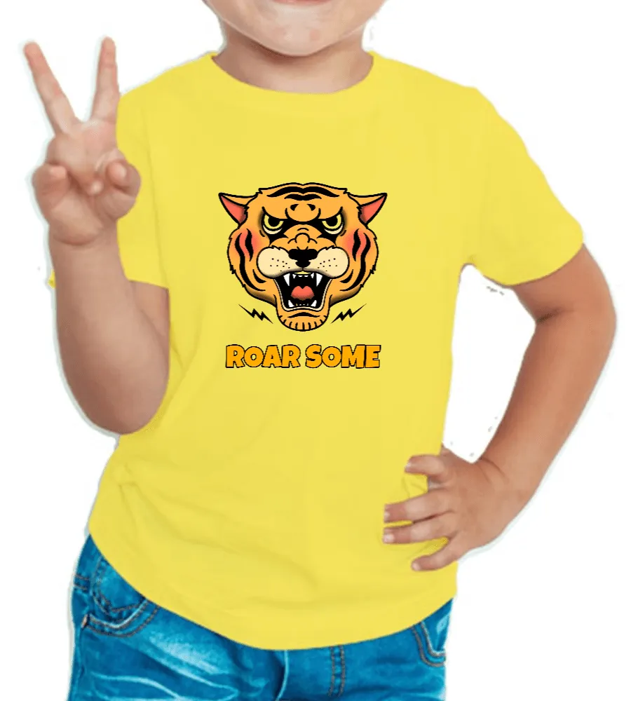 Tiger Face T Shirt for Boys D35