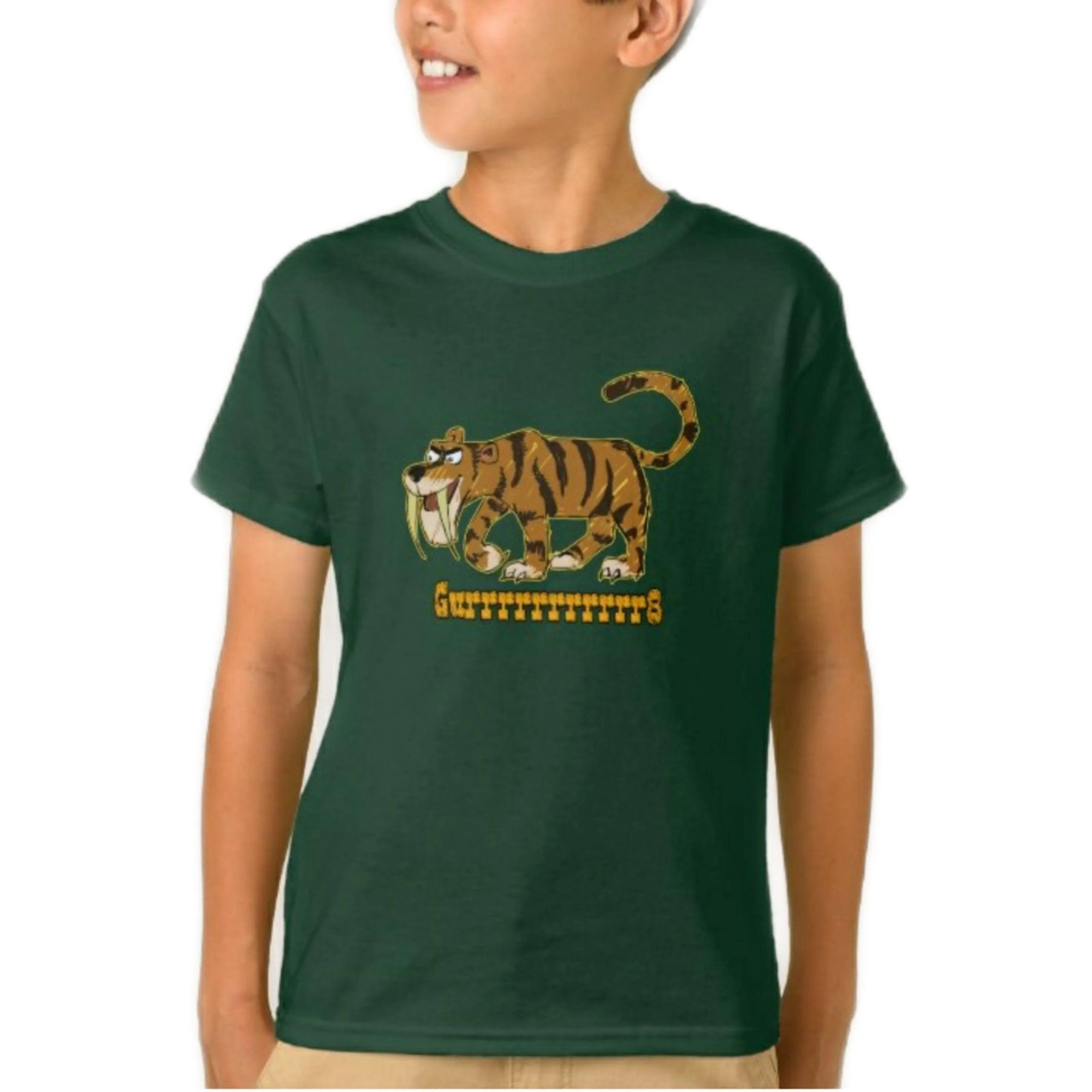 Tiger T Shirt for Kids D34