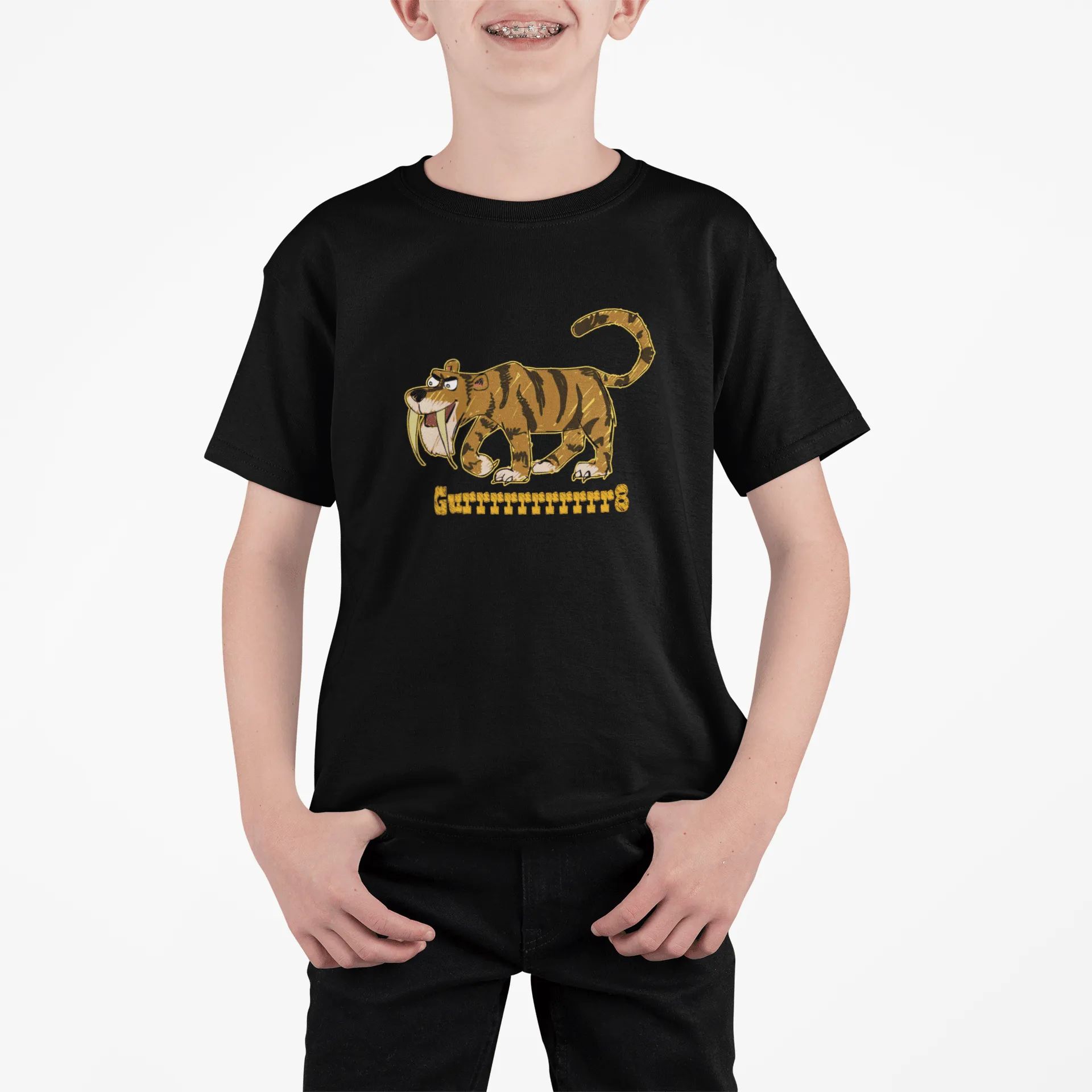 Tiger T Shirt for Kids D34