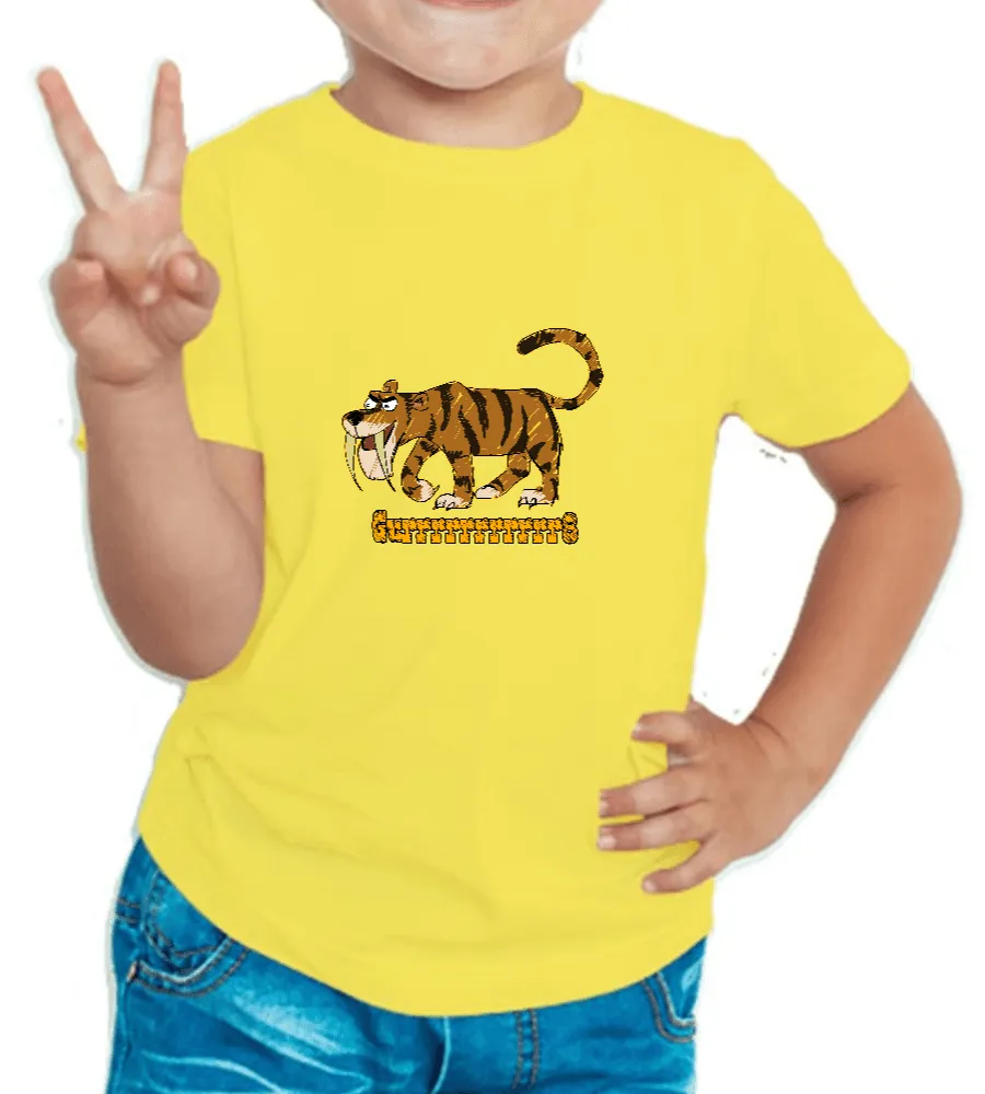 Tiger T Shirt for Kids D34