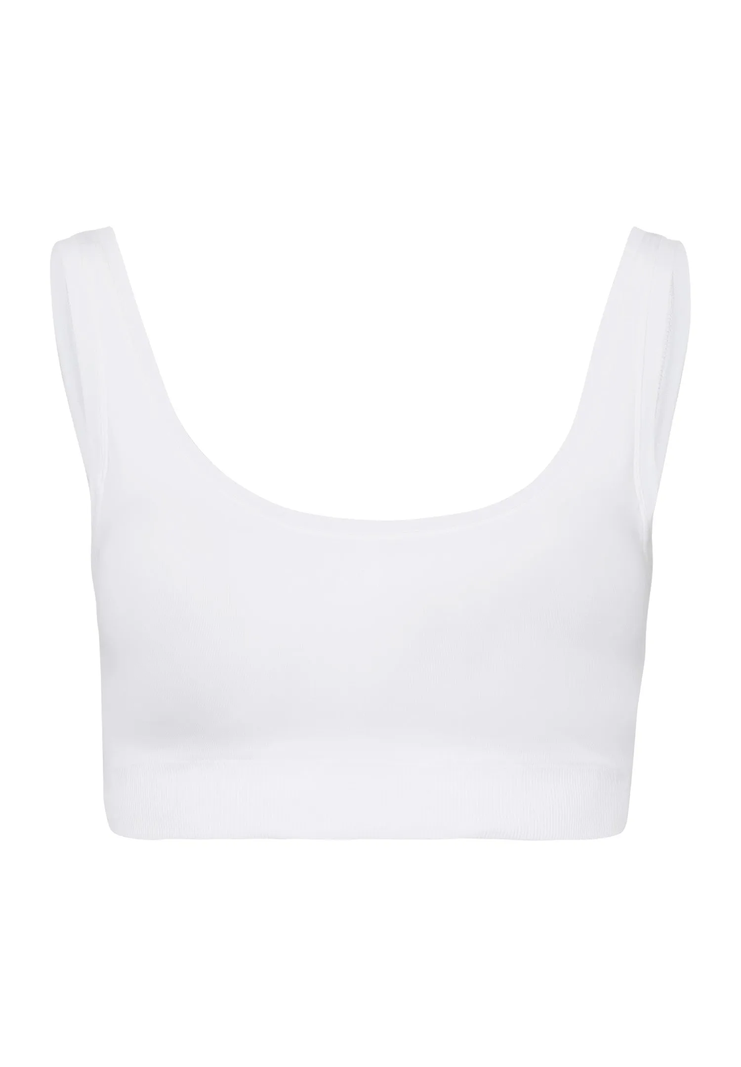 Touch Feeling Crop Top Padded | White 71806-101