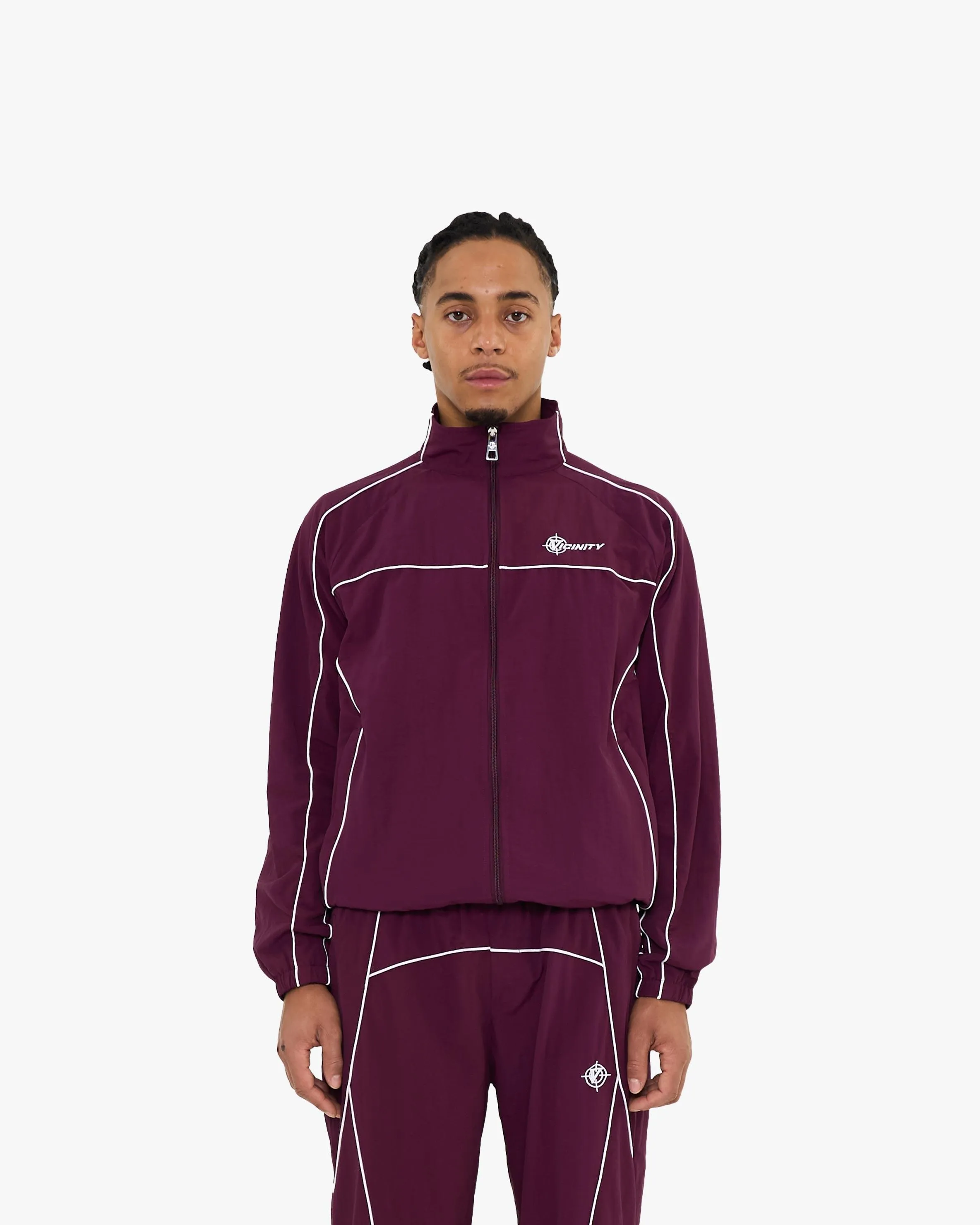 TRACK JACKET BURGUNDY