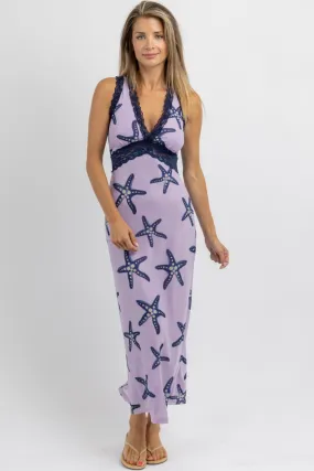 UNDER THE SEA SLIP MIDI DRESS