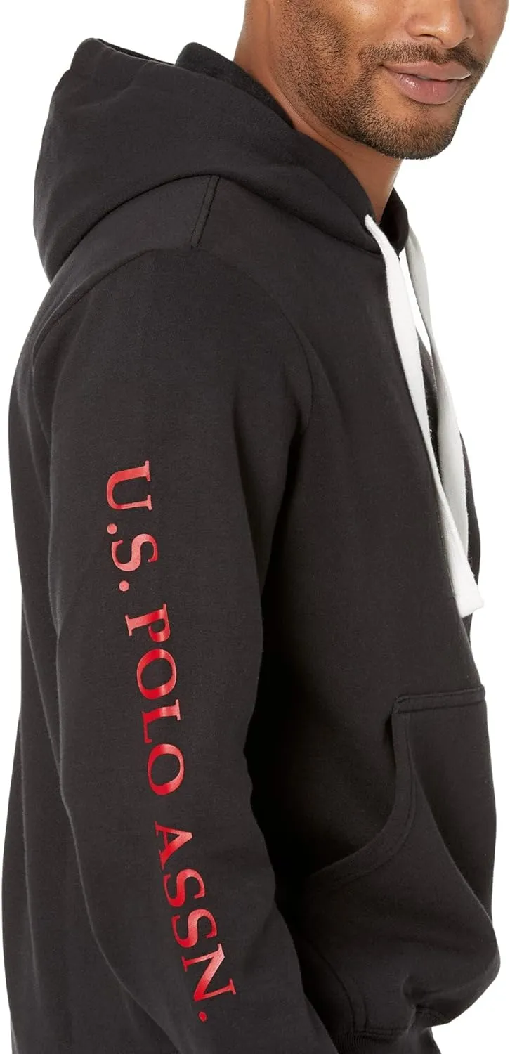 U.S. Polo Assn. Popover Fleece Hoodie With Print