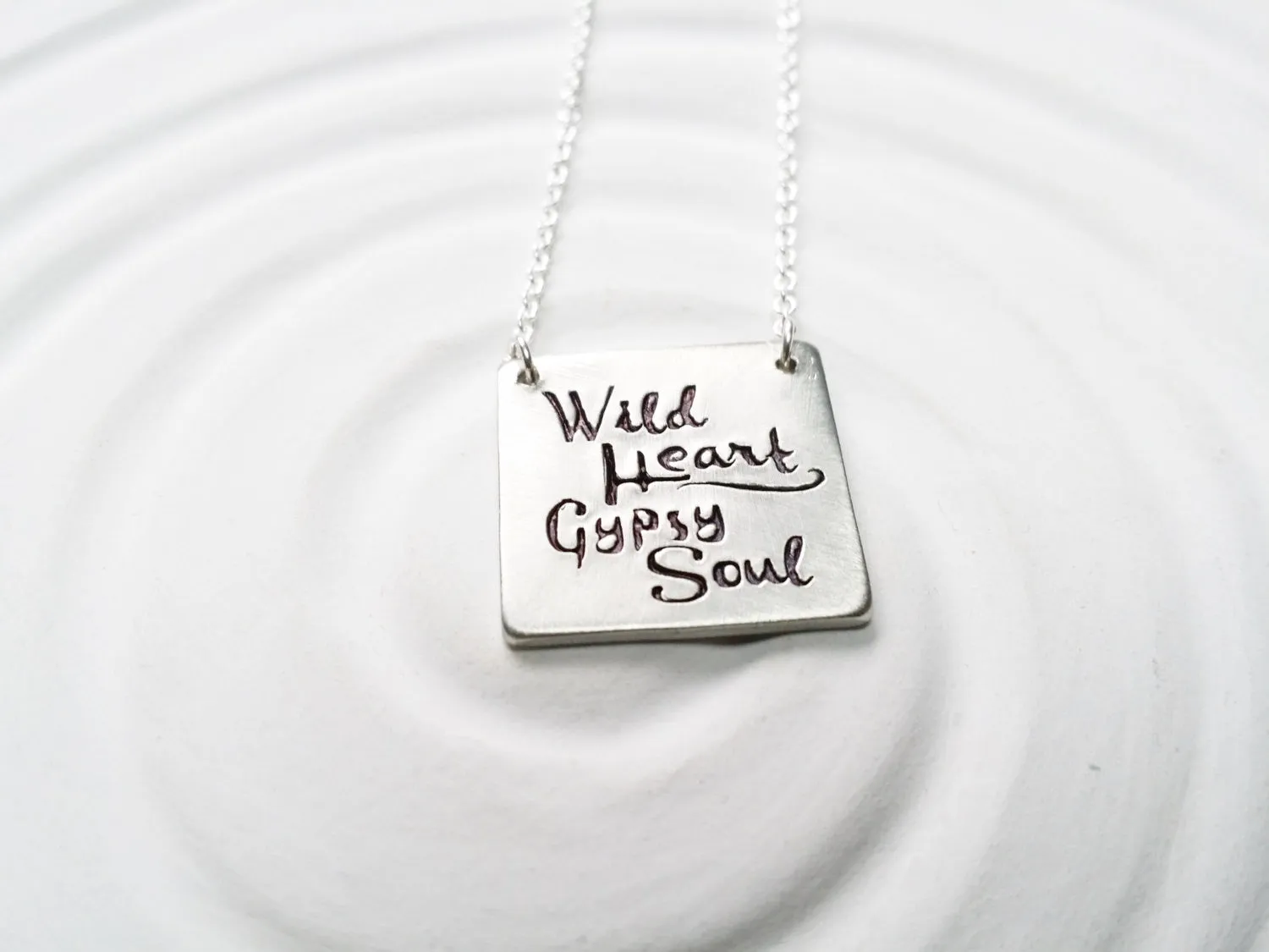 Wild Heart | Gypsy Soul | Square Bar Necklace