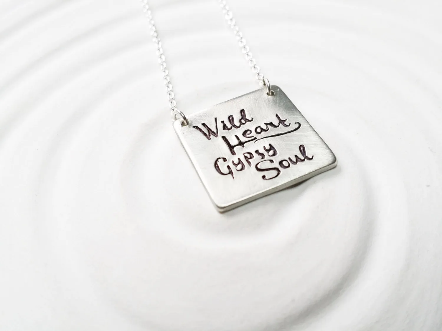 Wild Heart | Gypsy Soul | Square Bar Necklace