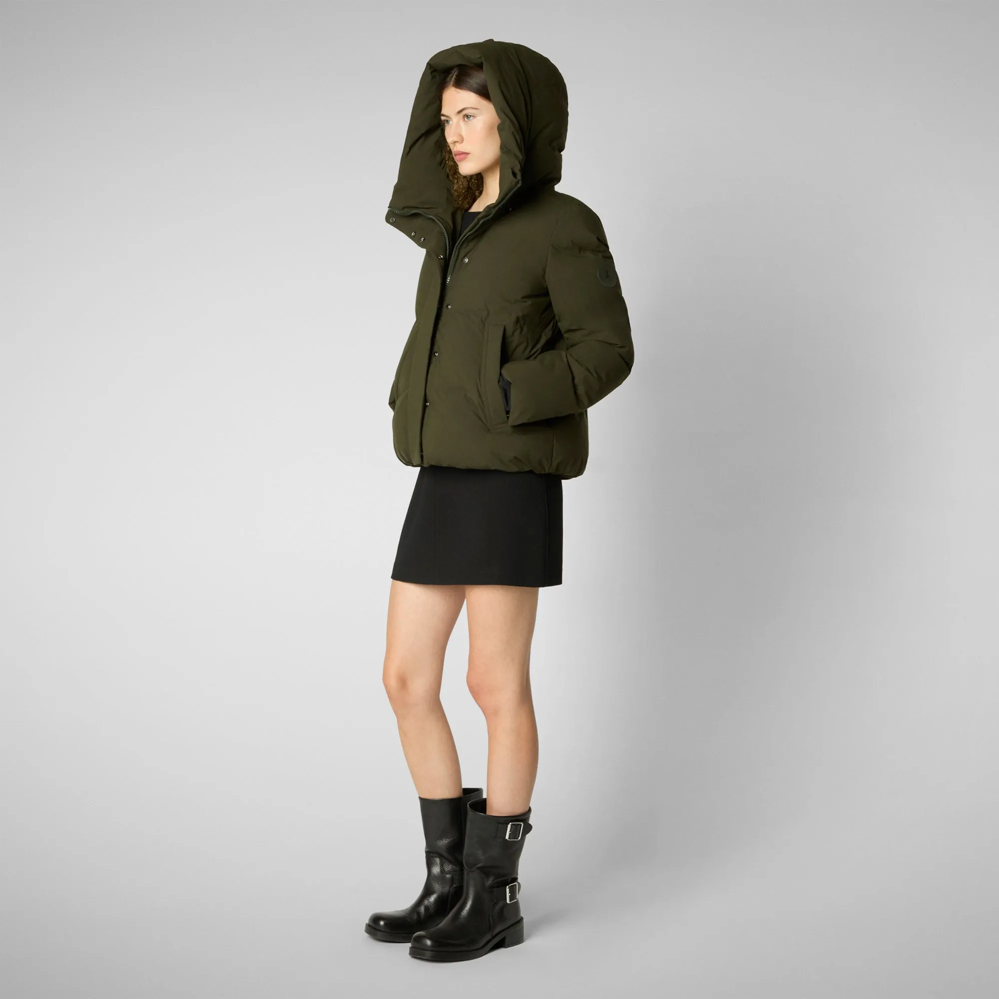 Women's parka Calliope in land green