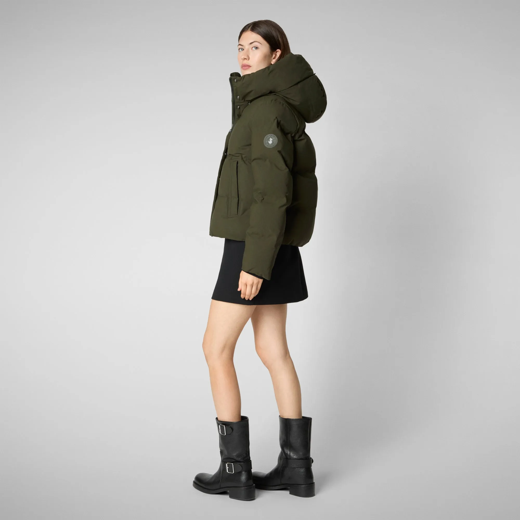 Women's parka Calliope in land green