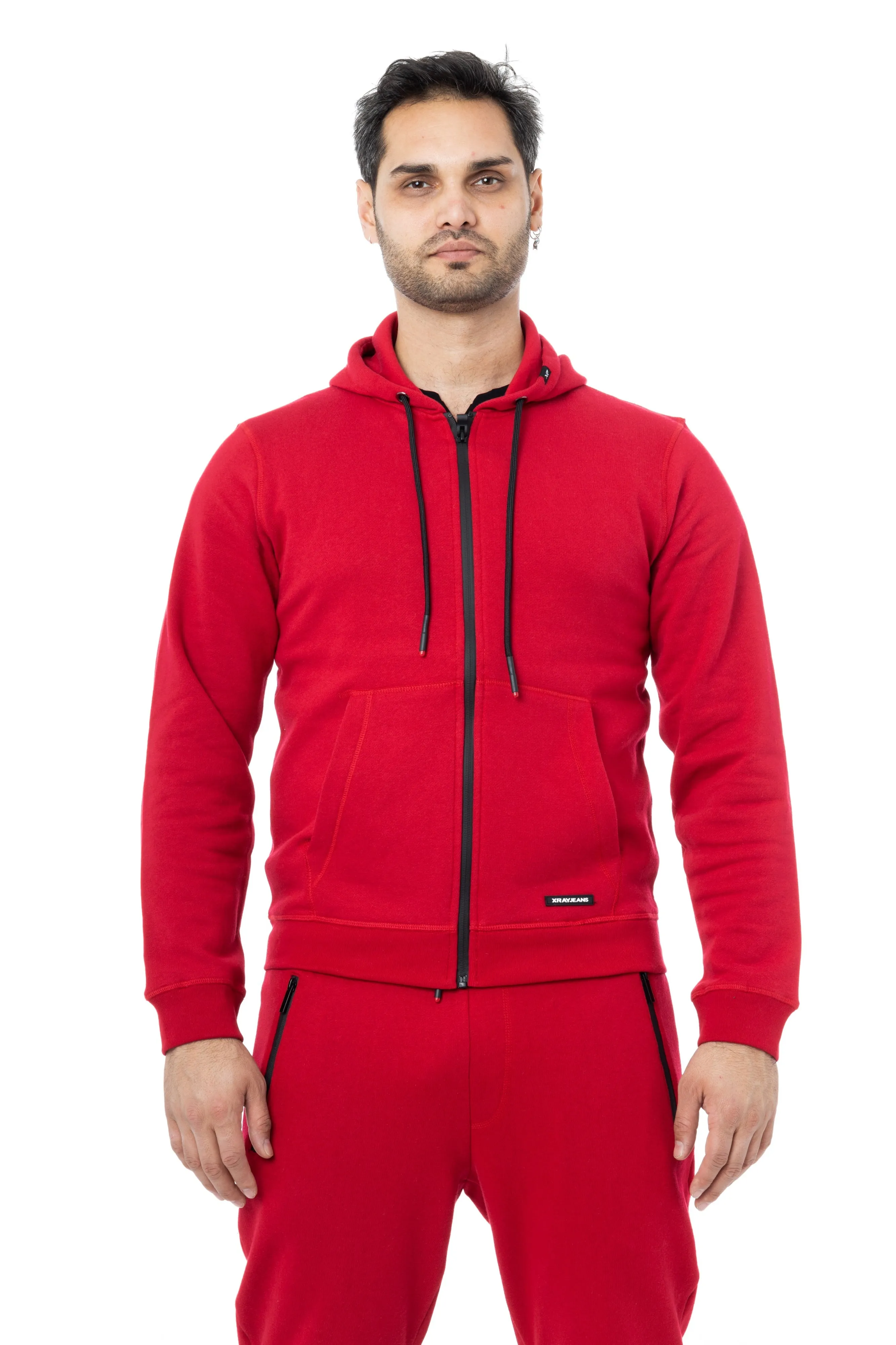 X RAY Fleece Active Classic Zip Up Hoodie