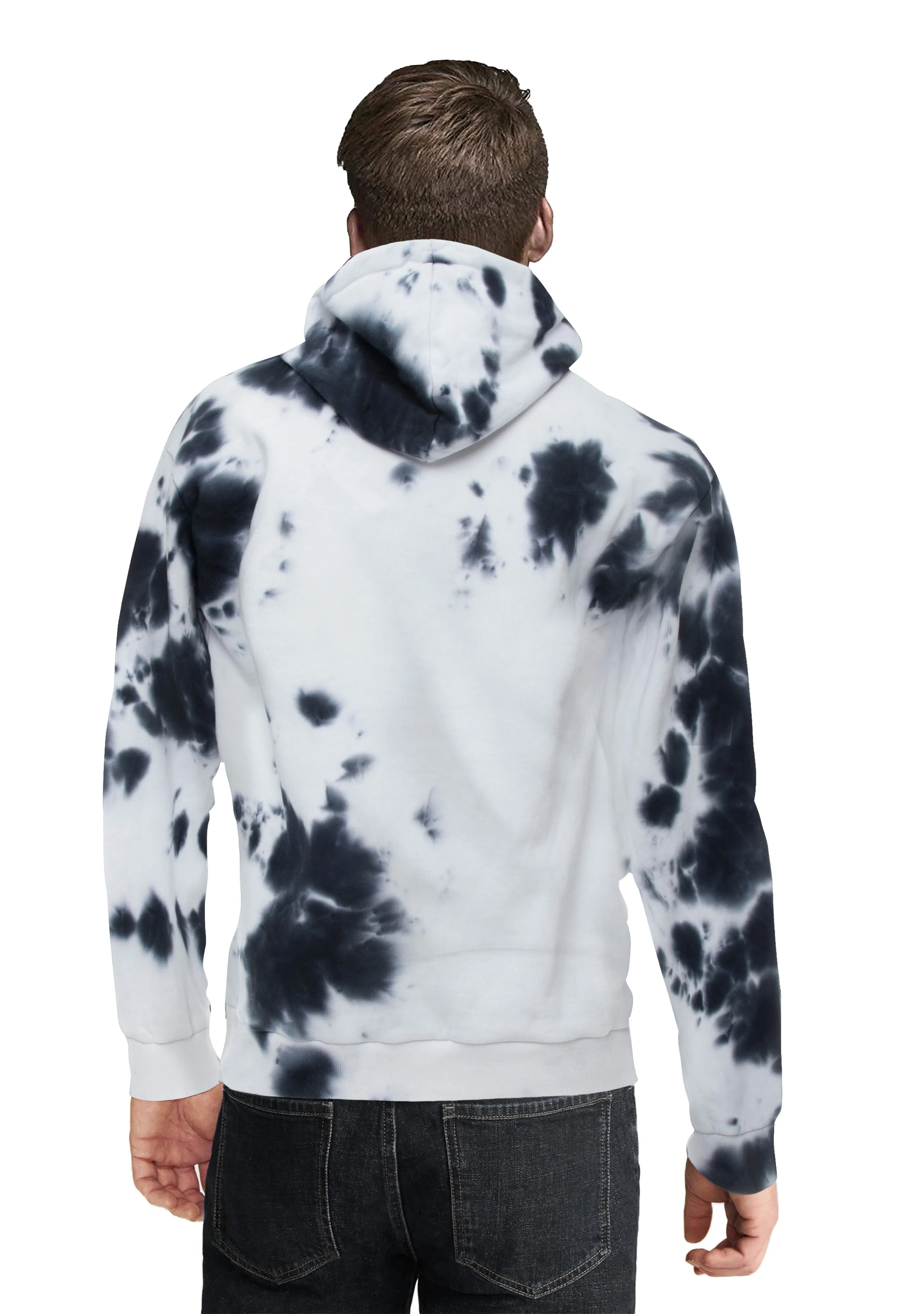 X RAY Men's Tie Dye Fleece Pullover Hoodie