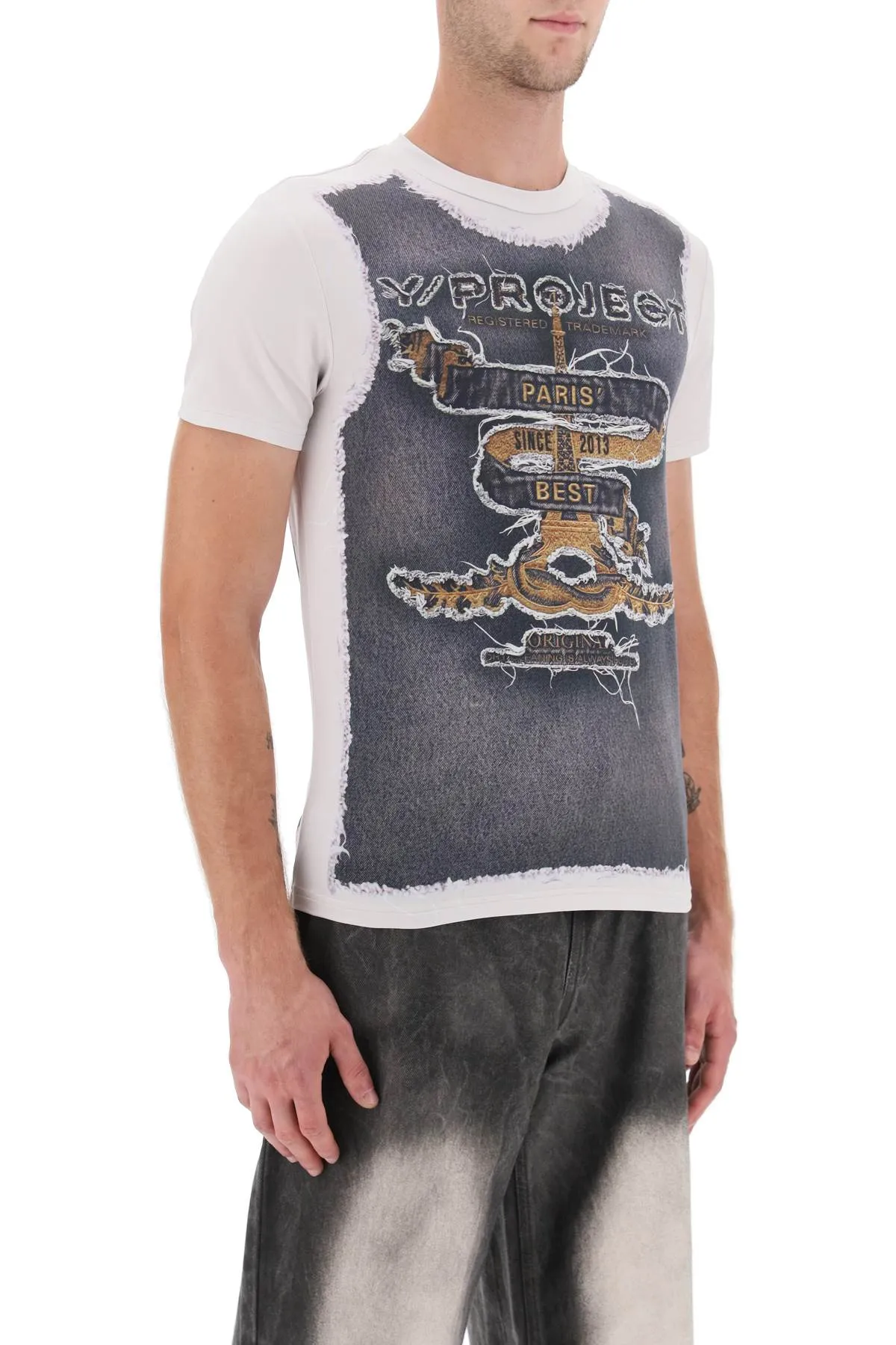 Y project trompe l'oeil t-shirt